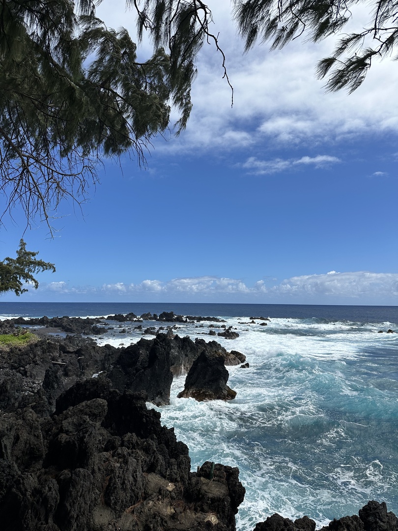 Finally some blue sky at Laupahoehoe Beach park
