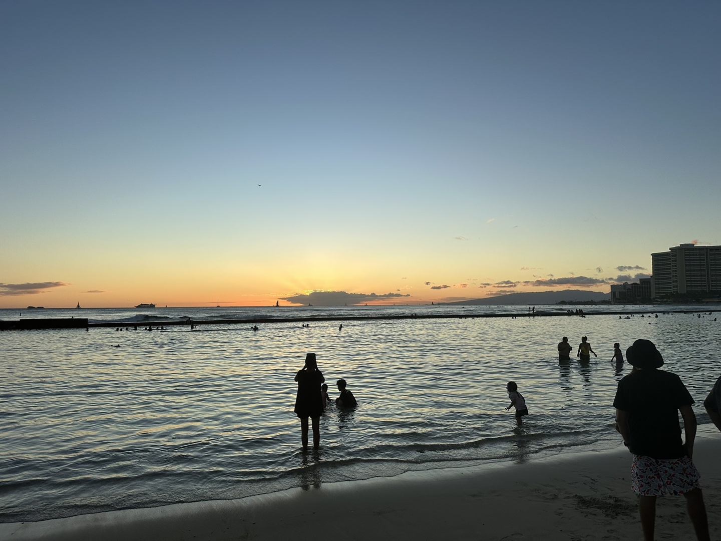 Sunset at Honolulu Beach