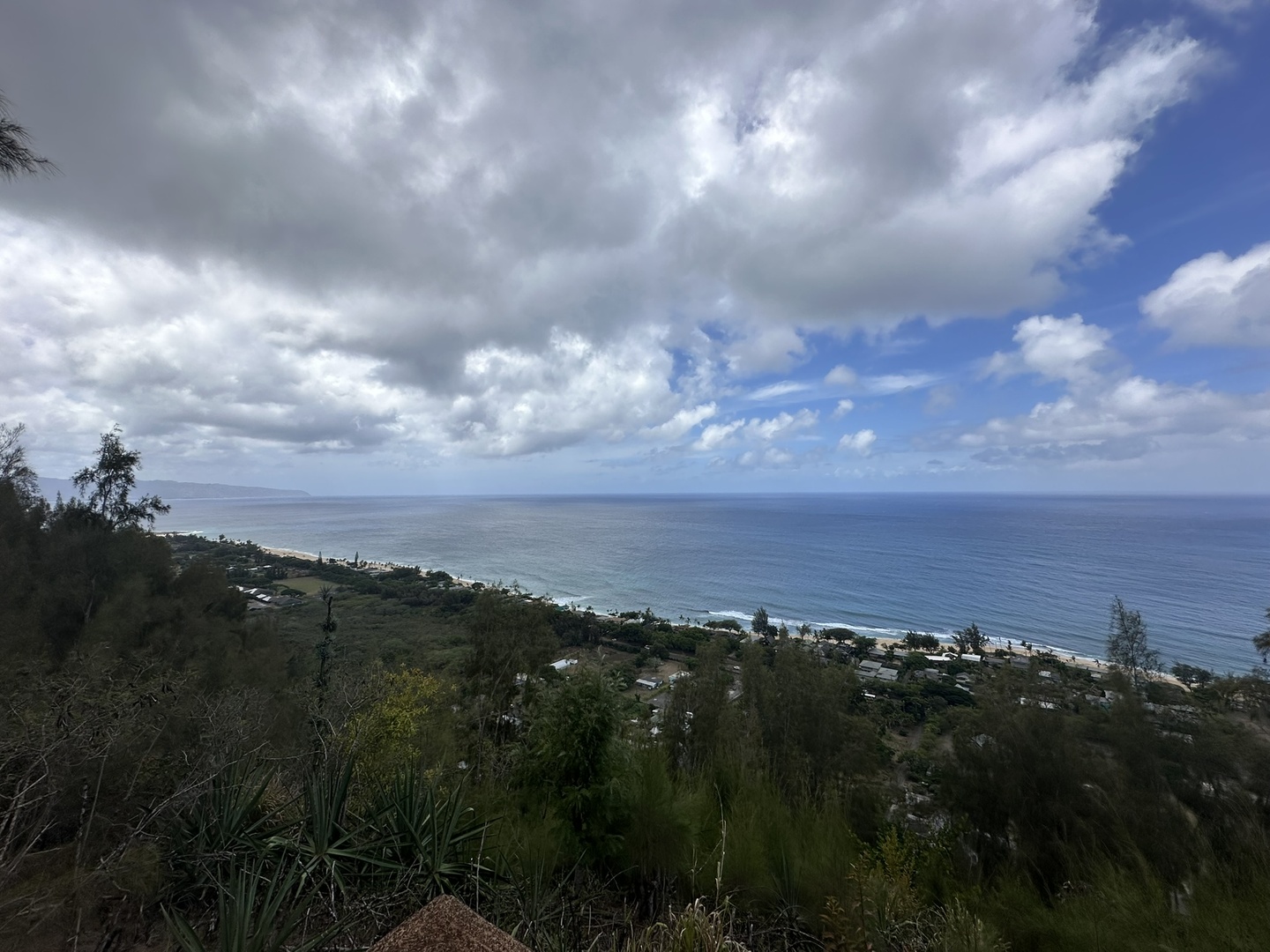 The view on the north shore