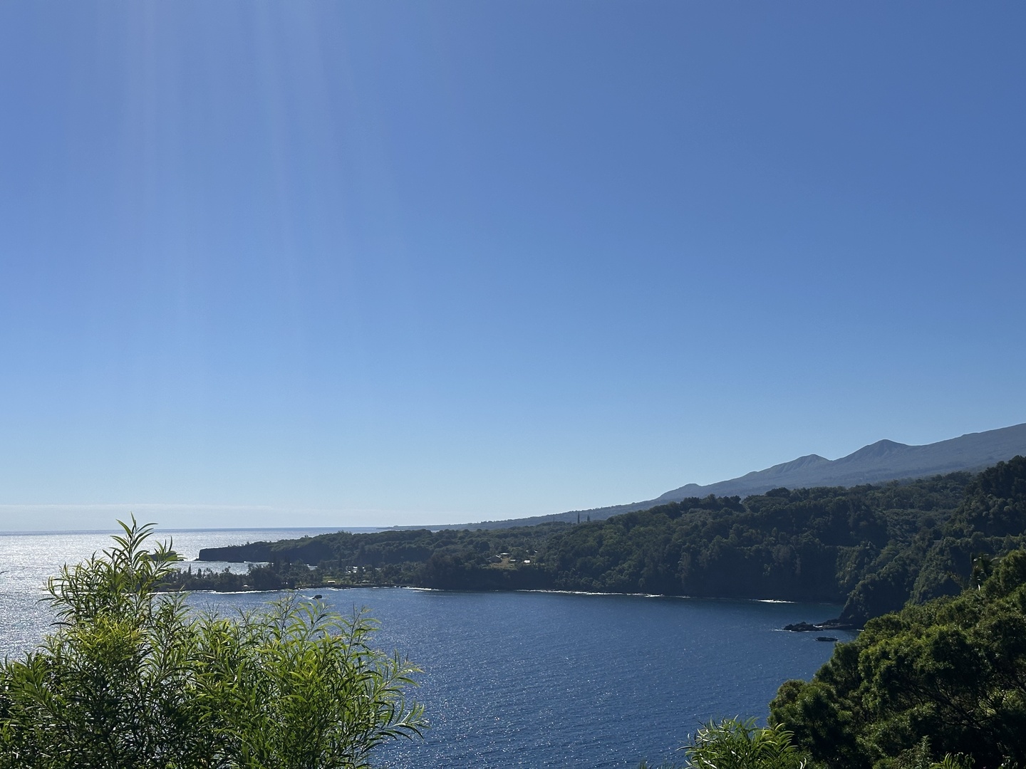 Enjoying the first view point on the jungle and the road ahead